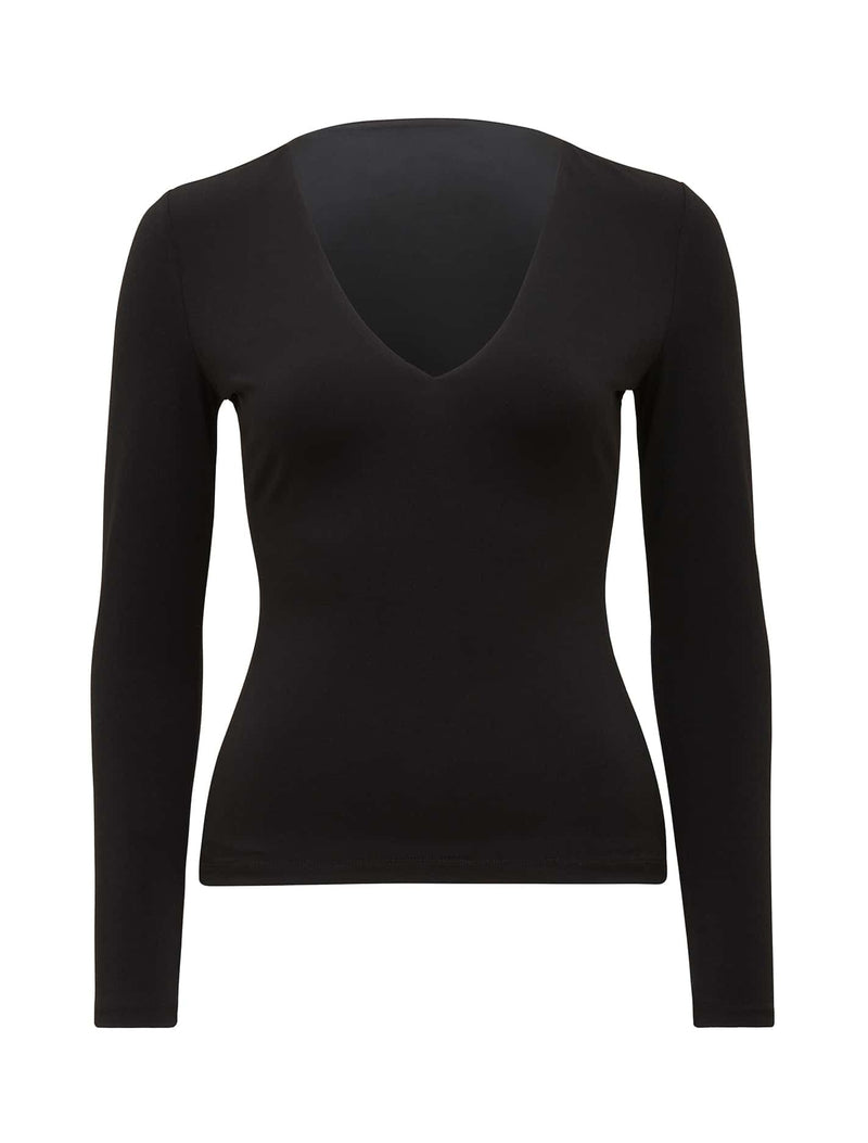 Priya V-Neck Long Sleeve Top Forever New