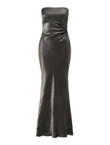Ashton Metallic Strapless Dress Forever New
