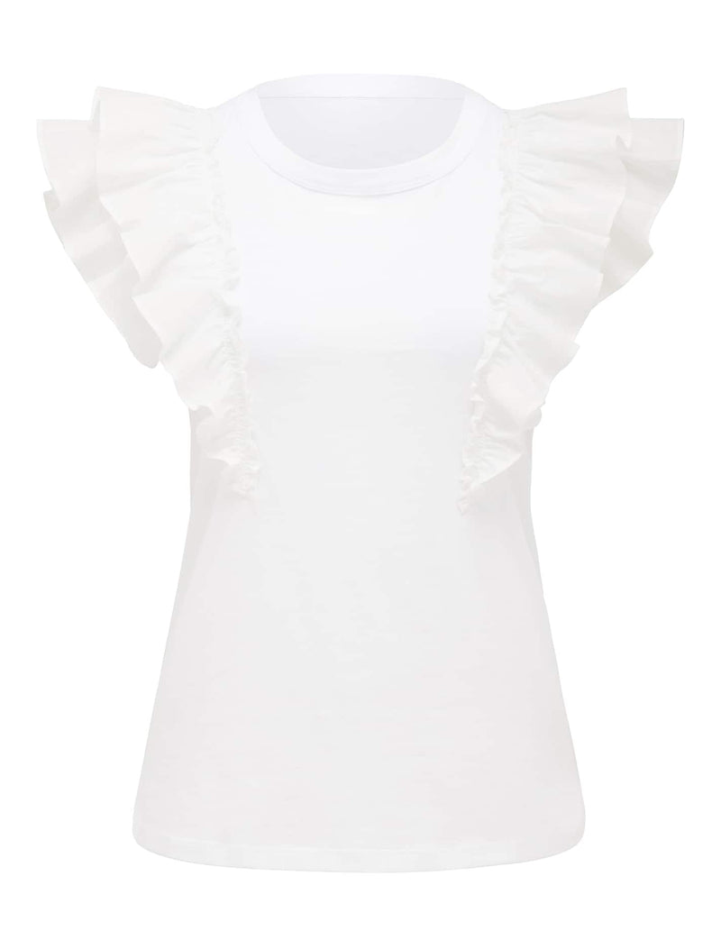 Alice Ruffle Sleeve T-Shirt Forever New