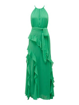 Bridie Halter Neck Ruffle Maxi Dress Forever New