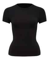 Abigail Wide Rib Neck T-Shirt Forever New