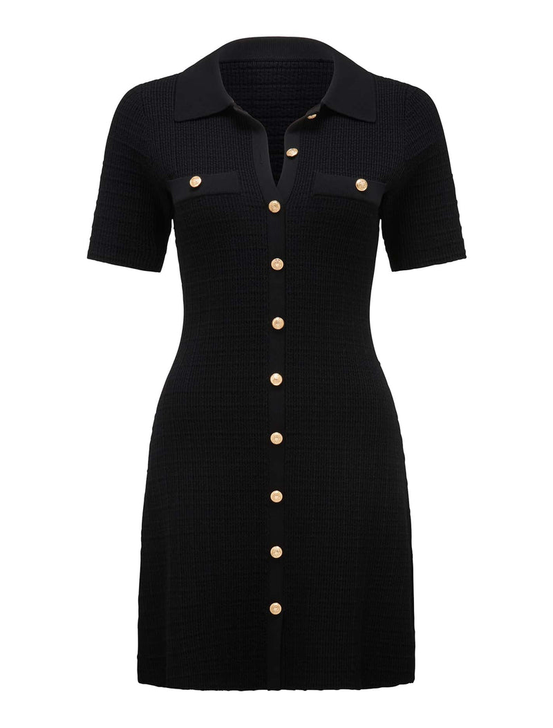 Katherine Short Sleeve Knit Dress Forever New