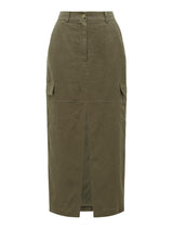 Ronnie Linen Cargo Midi Skirt Forever New