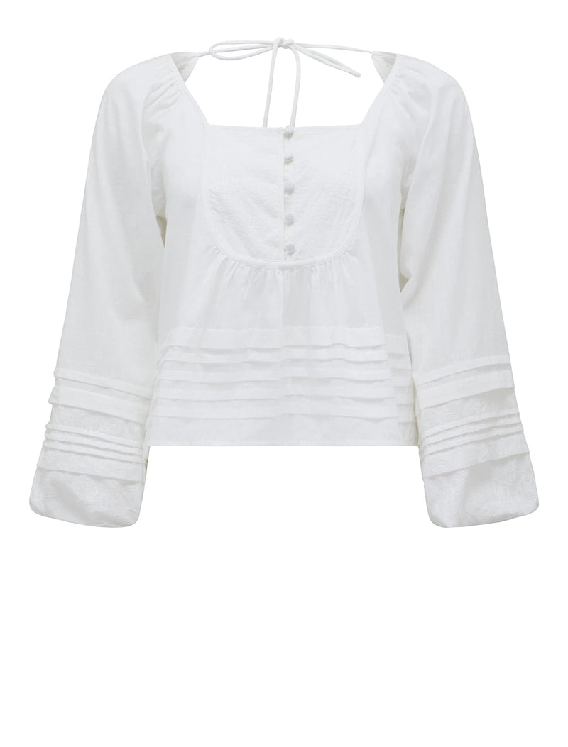 Rosaline Swing Pintuck Blouse Forever New