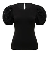 Dionne Crew Neck Crepe Top Forever New