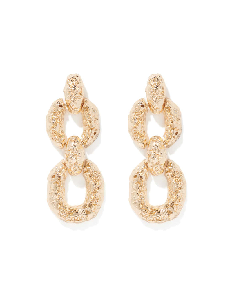 Signature Tabitha Textured Link Earrings Forever New