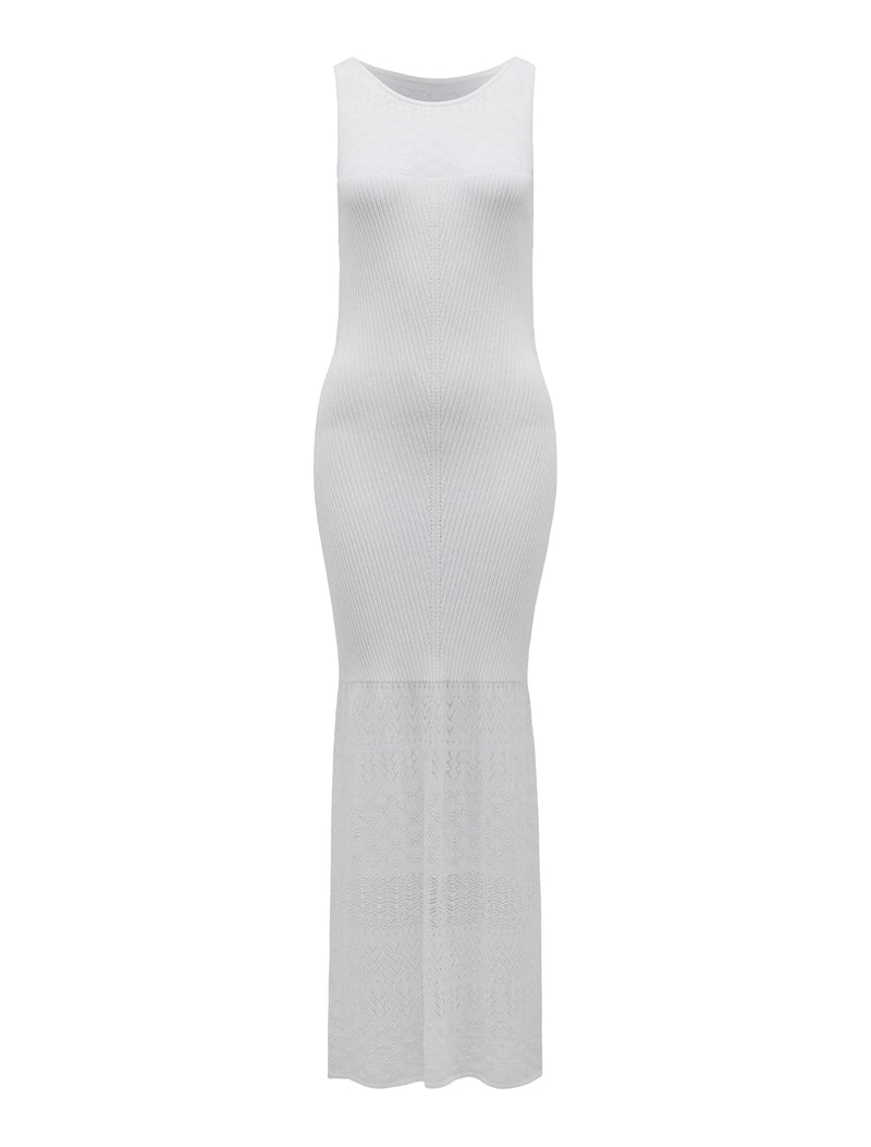 Adele Pointelle Knit Dress Forever New