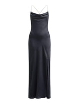 Hannah Diamante Strap Satin Dress Forever New