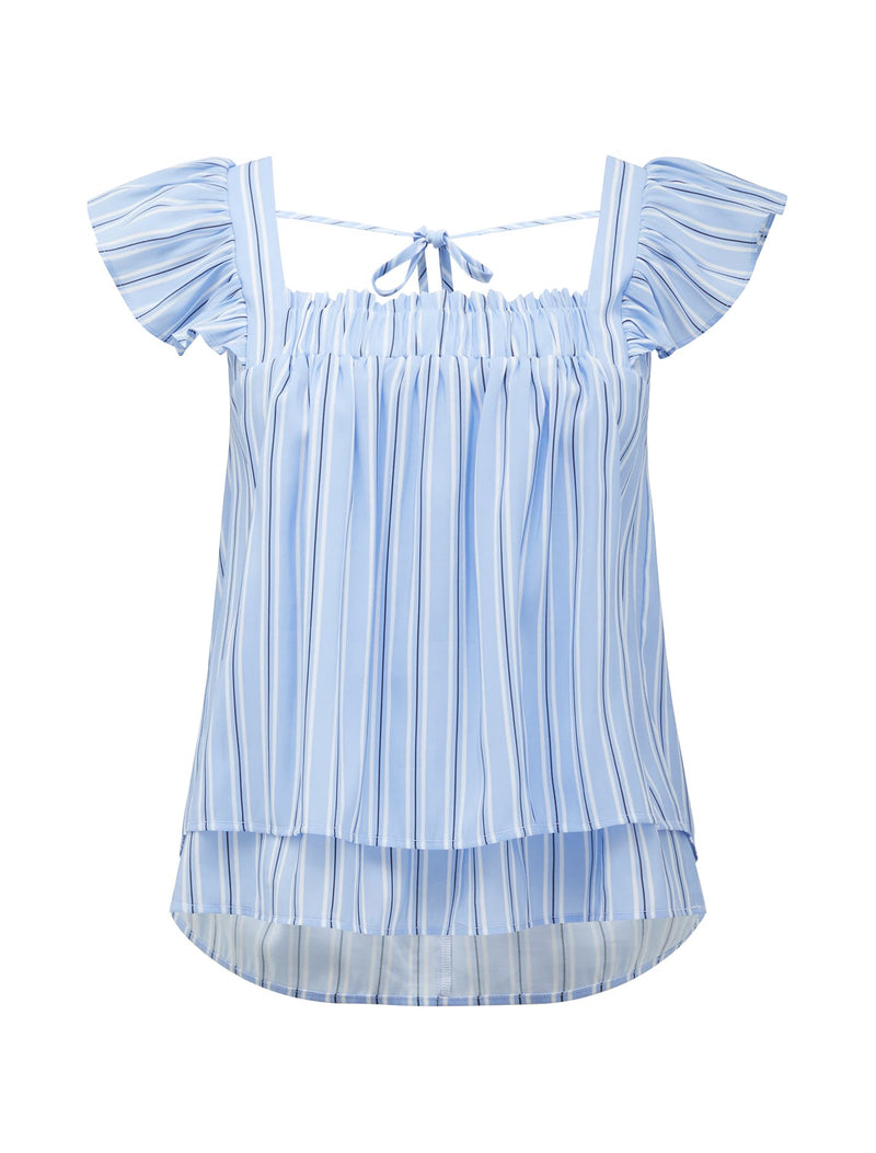 Briony Stripe Babydoll Top Forever New