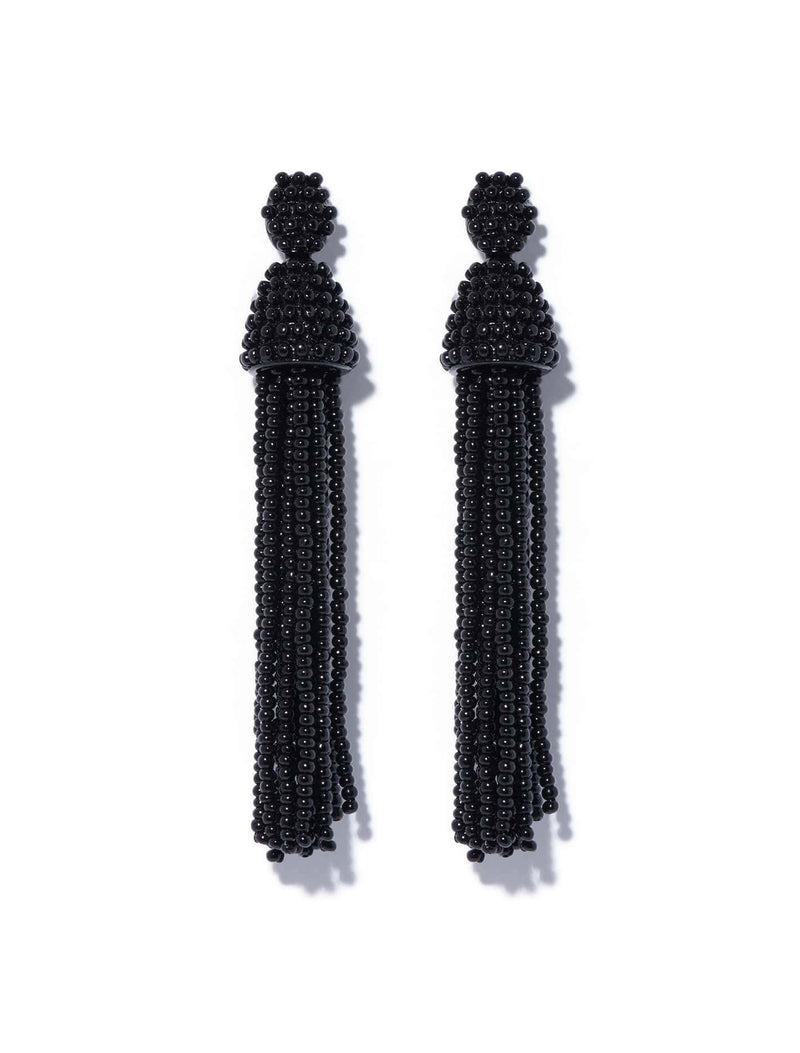 Myra Beaded Tassel Earrings Forever New