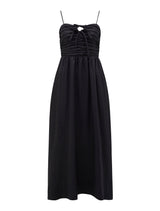 Alexandra Double Tie Linen Midi Dress Forever New