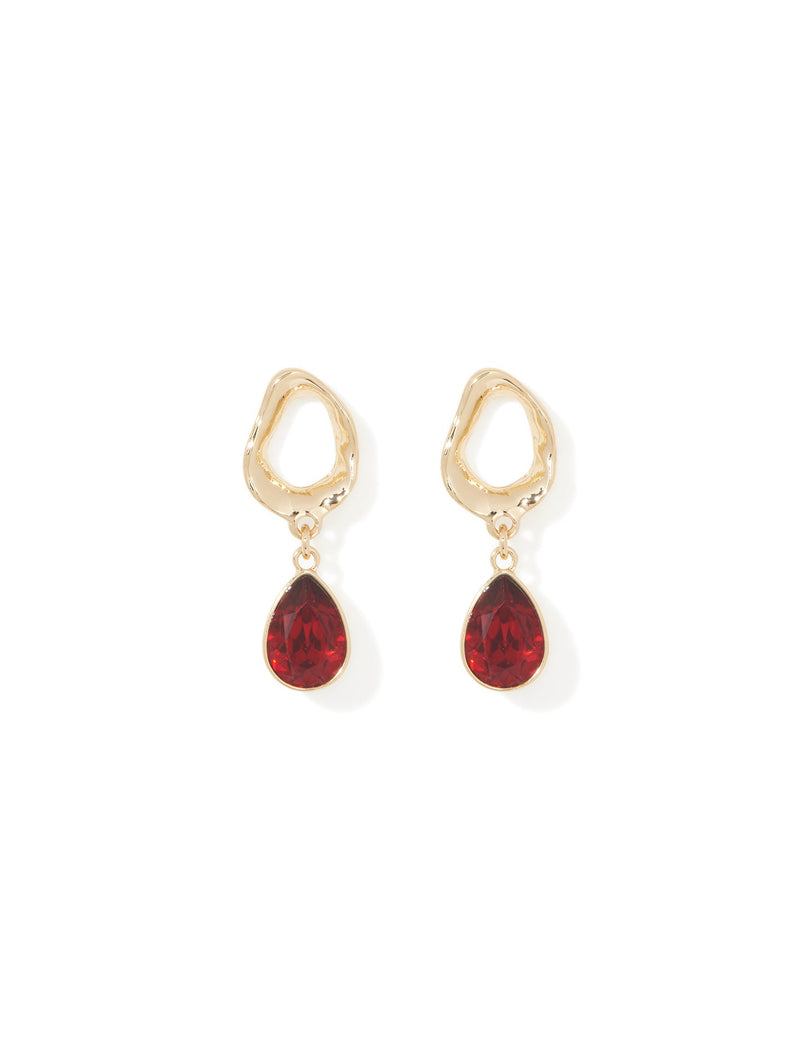 Cari Small Stone Drop Earrings Forever New