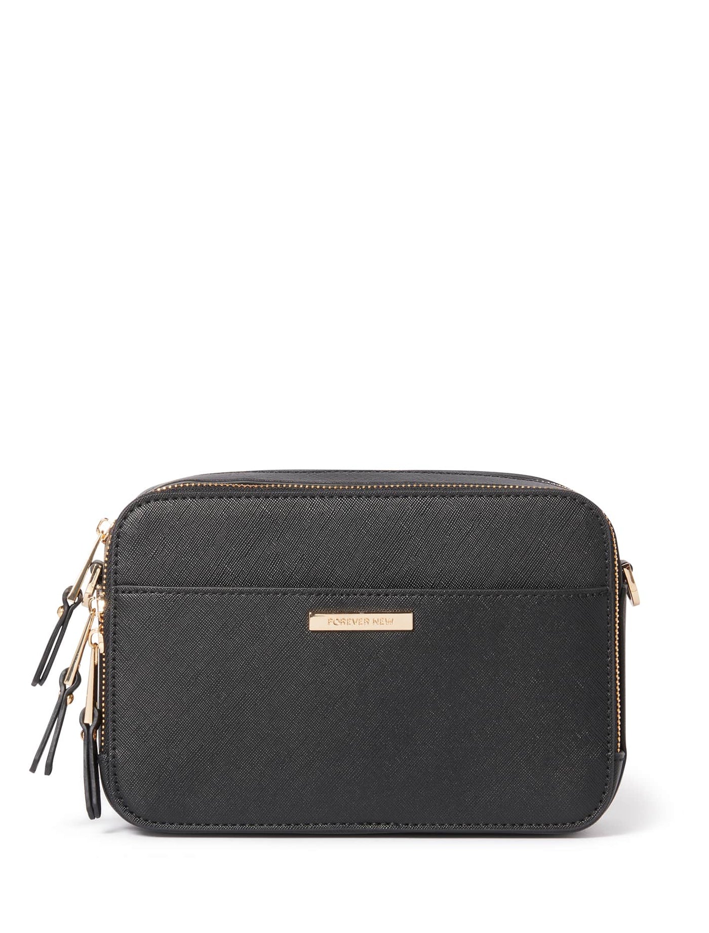 Hazel Classic Crossbody Bag Black | Forever New