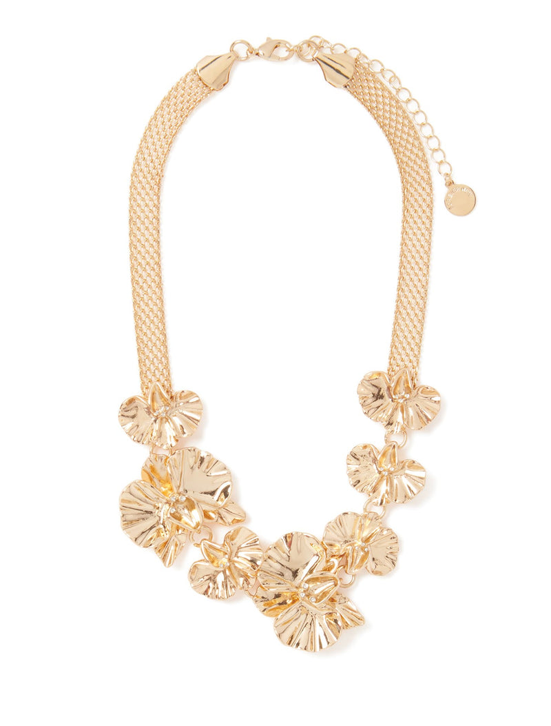 Signature Saskia Statement Flower Necklace Forever New