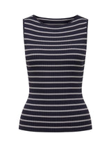 Millie Stripe Boatneck Tank Top Forever New