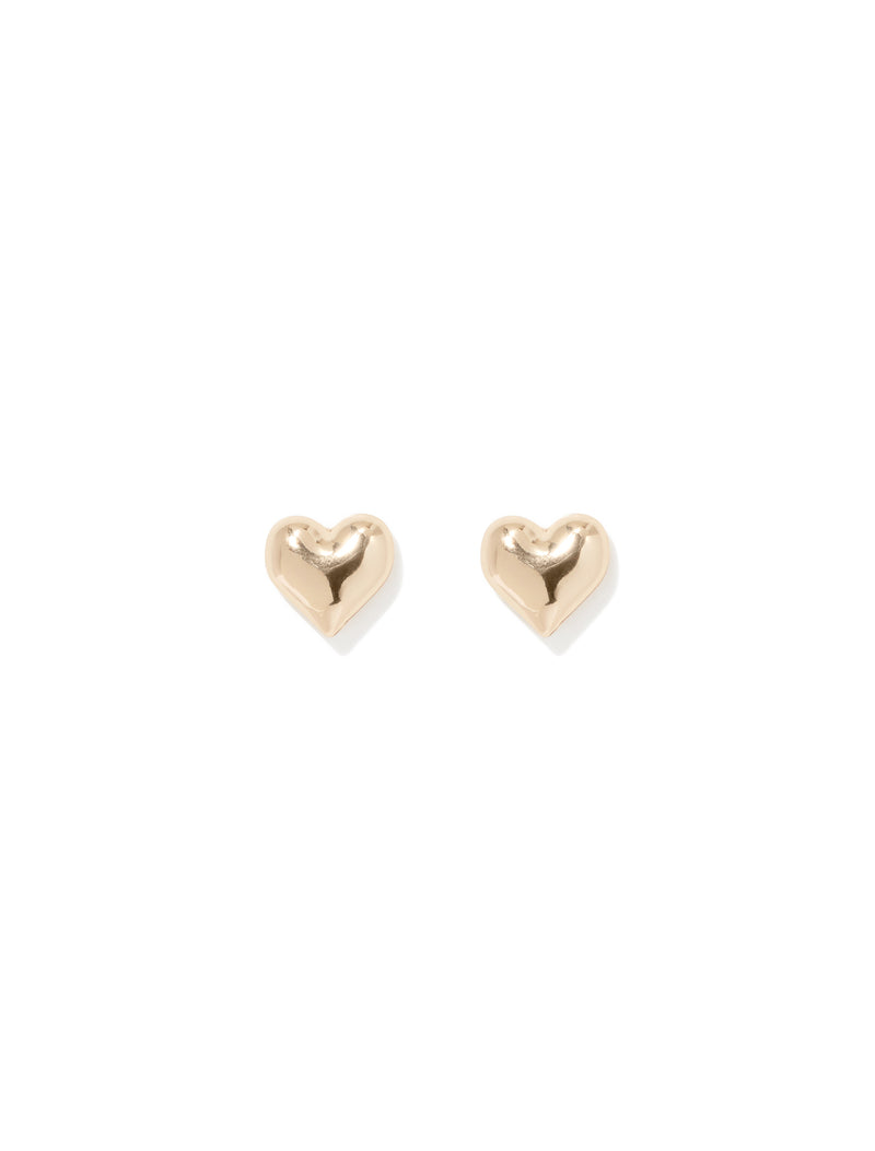 Hillary Heart Stud Earrings