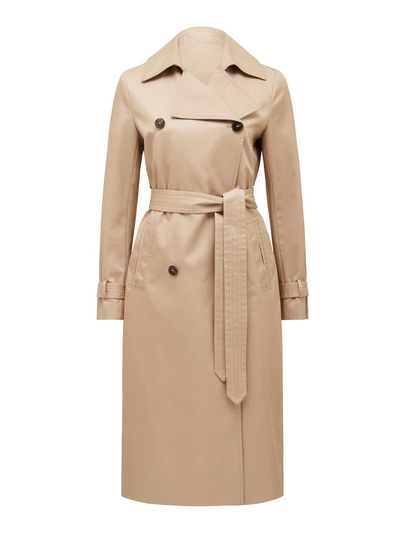 Payton Soft Trench Coat Desert Sand Forever New