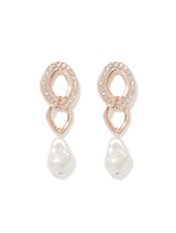 Signature Calm Crystal & Pearl Drop Earrings Forever New