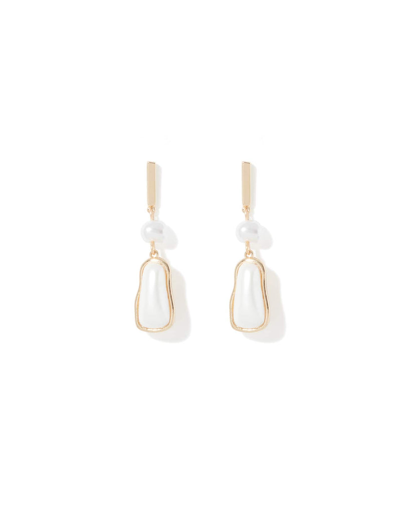 Pen Pearl Drop Earrings Forever New