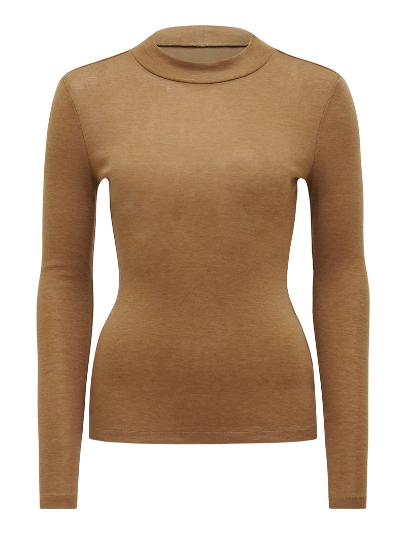 Eclair Wool Blend Stand Neck Top Forever New