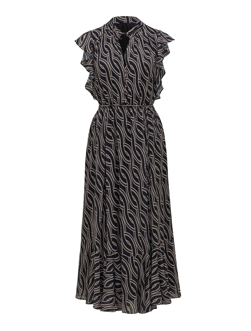 Maxine Petite Ruffle Sleeve Midi Dress 28636906 Forever New