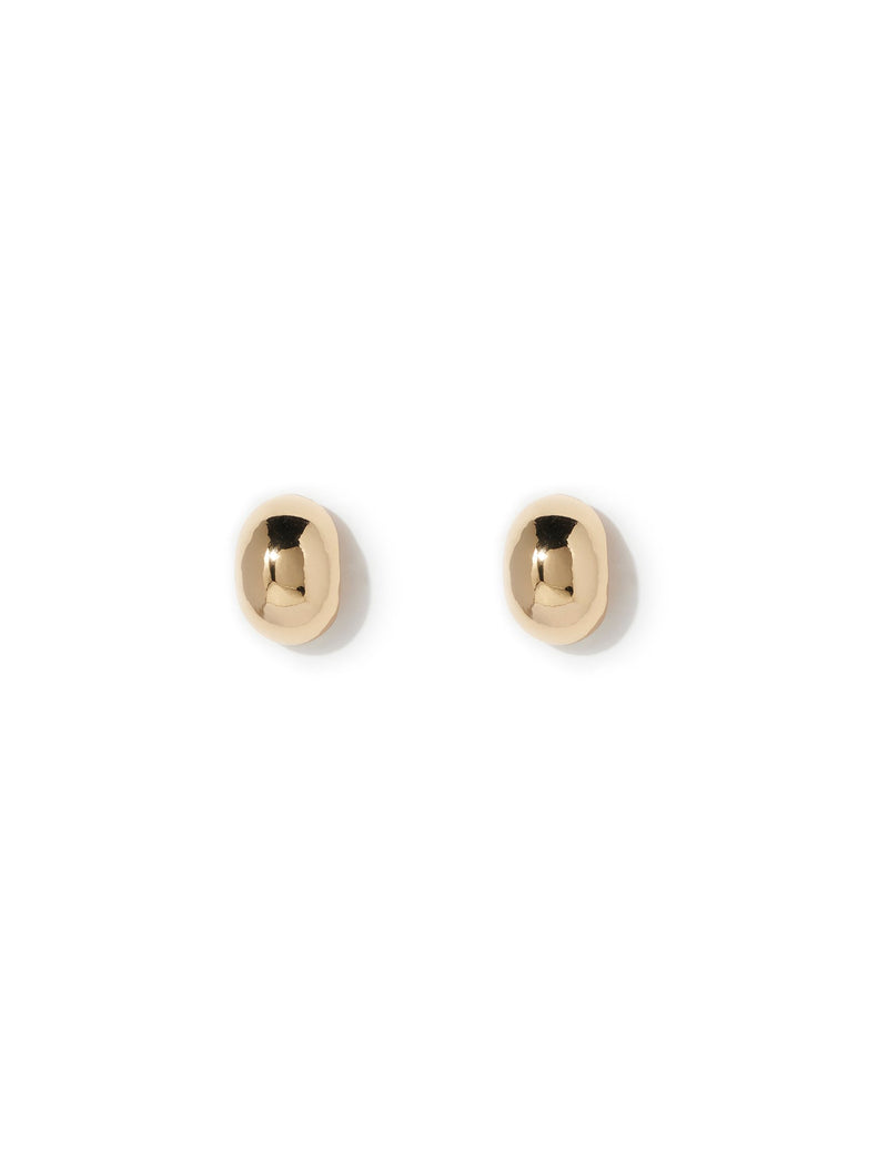 Simi Small Chunky Stud Earrings 0 Gold Plated Forever New