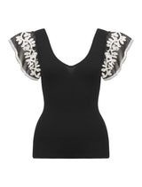 Elodie Frill Sleeve Knit Tank Top Forever New