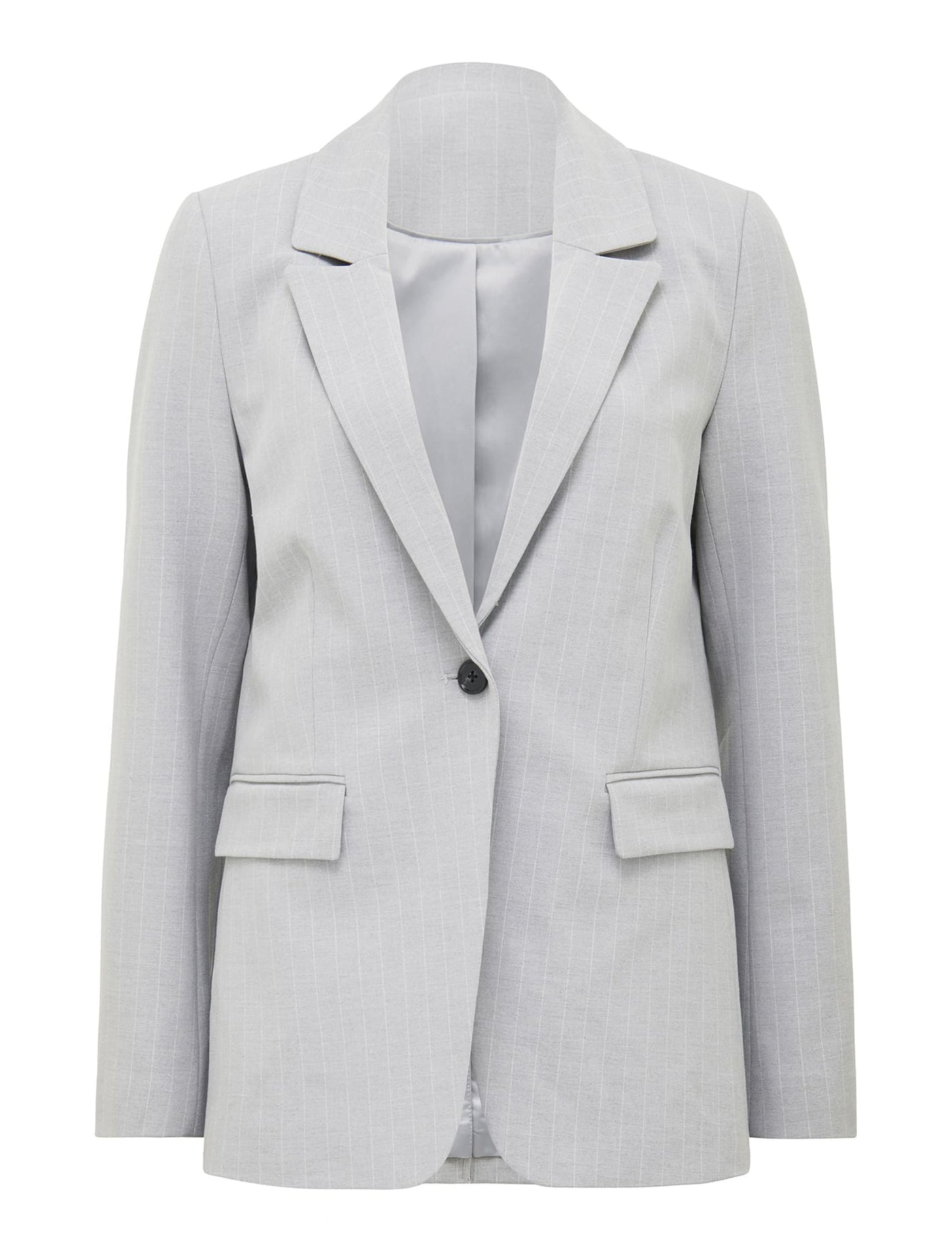 Jodie Single Breasted Blazer Grey Pinstripe Suit | Forever New
