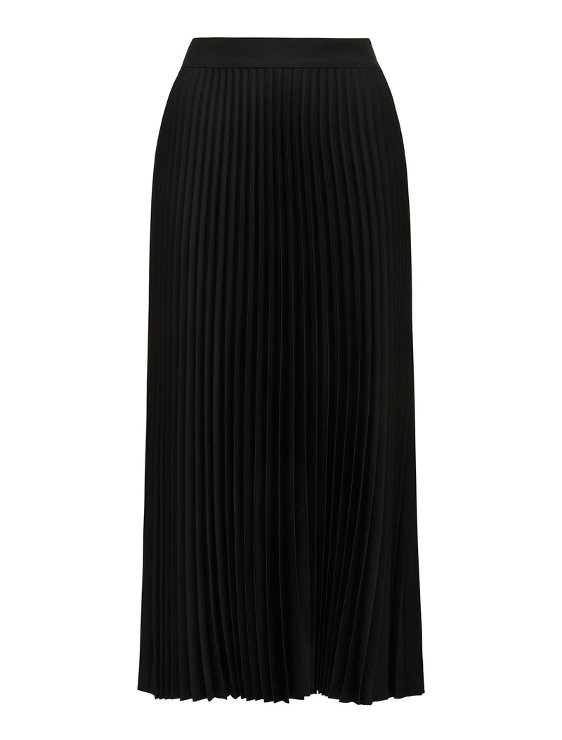 Estelle Satin Pleated Maxi Skirt Forever New