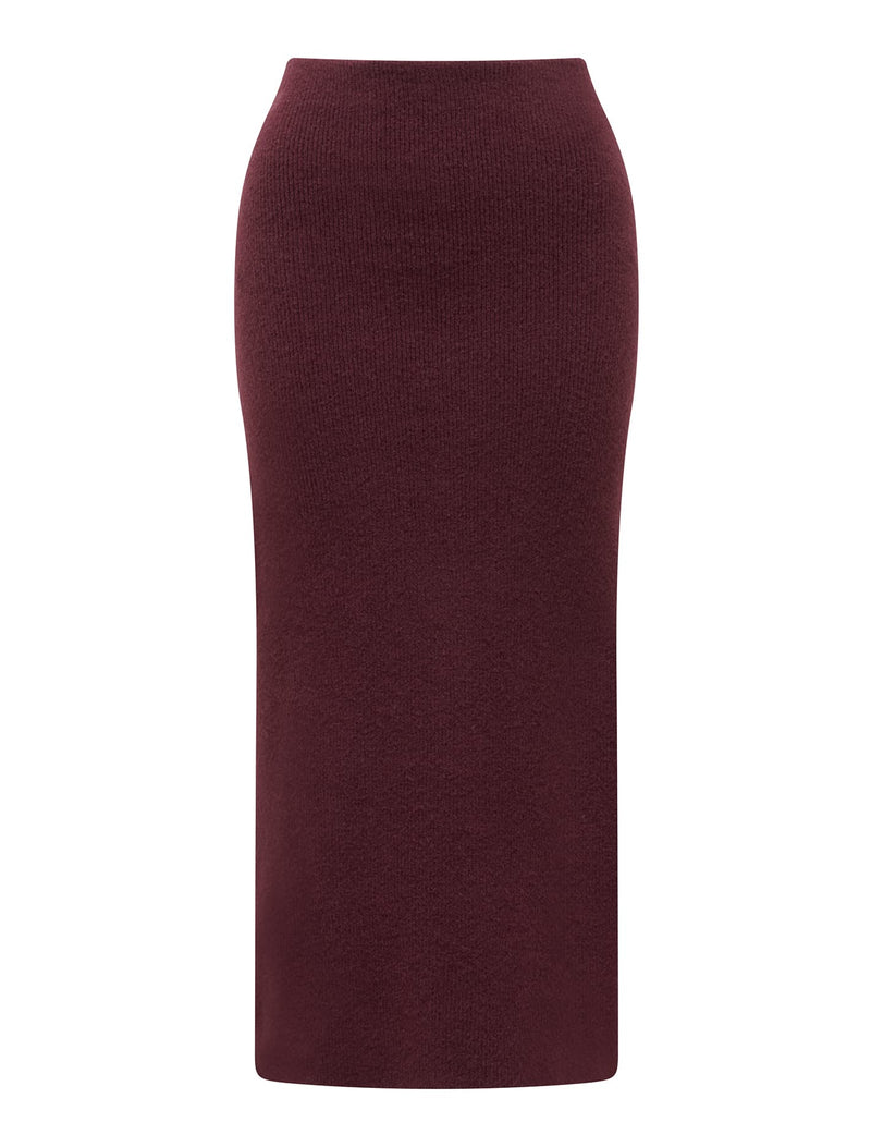 Layla Petite Co-Ord Midi Skirt Mulled Wine Forever New