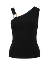 Helene Hardware Detail Crepe Tank Top Forever New