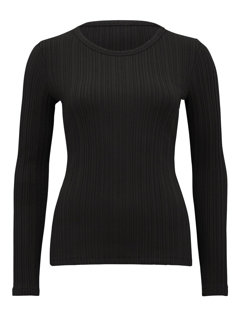 Meghan Rib Crew Neck Top Forever New