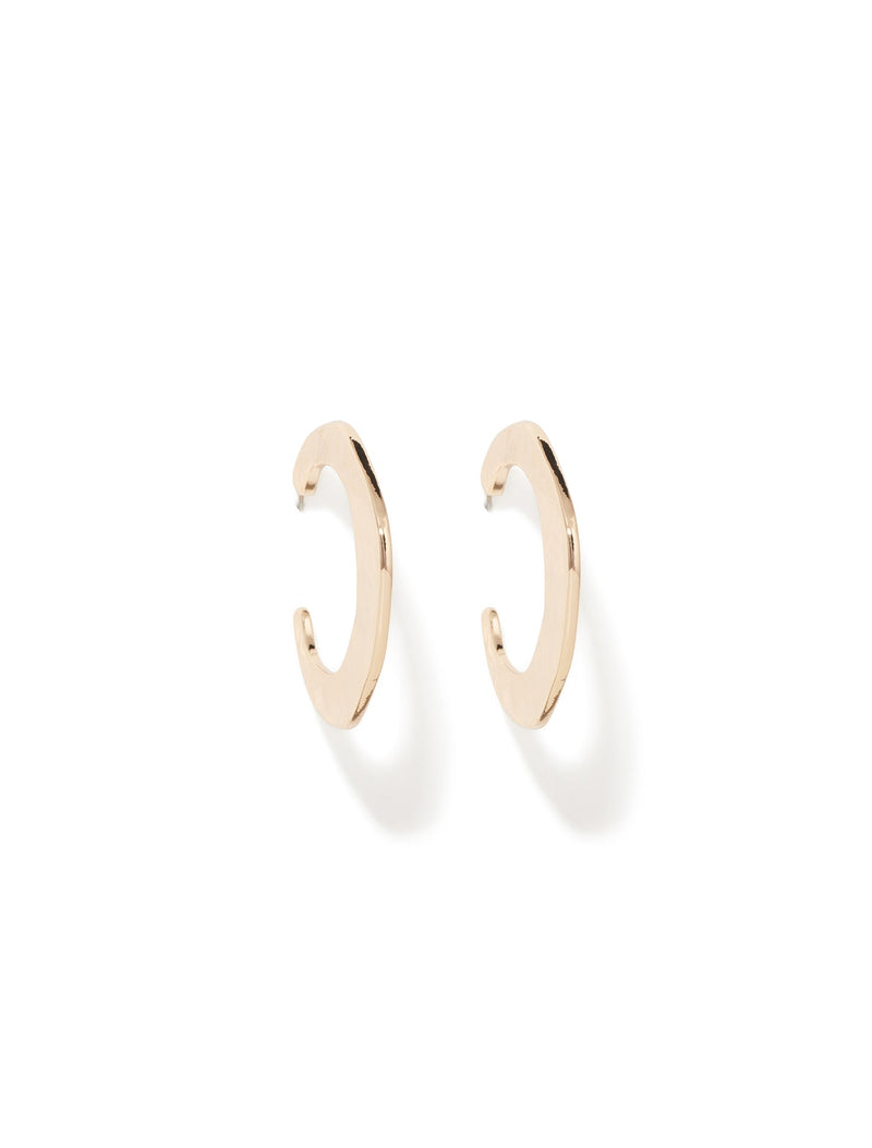 Tabby Textured Hoop Earrings Forever New