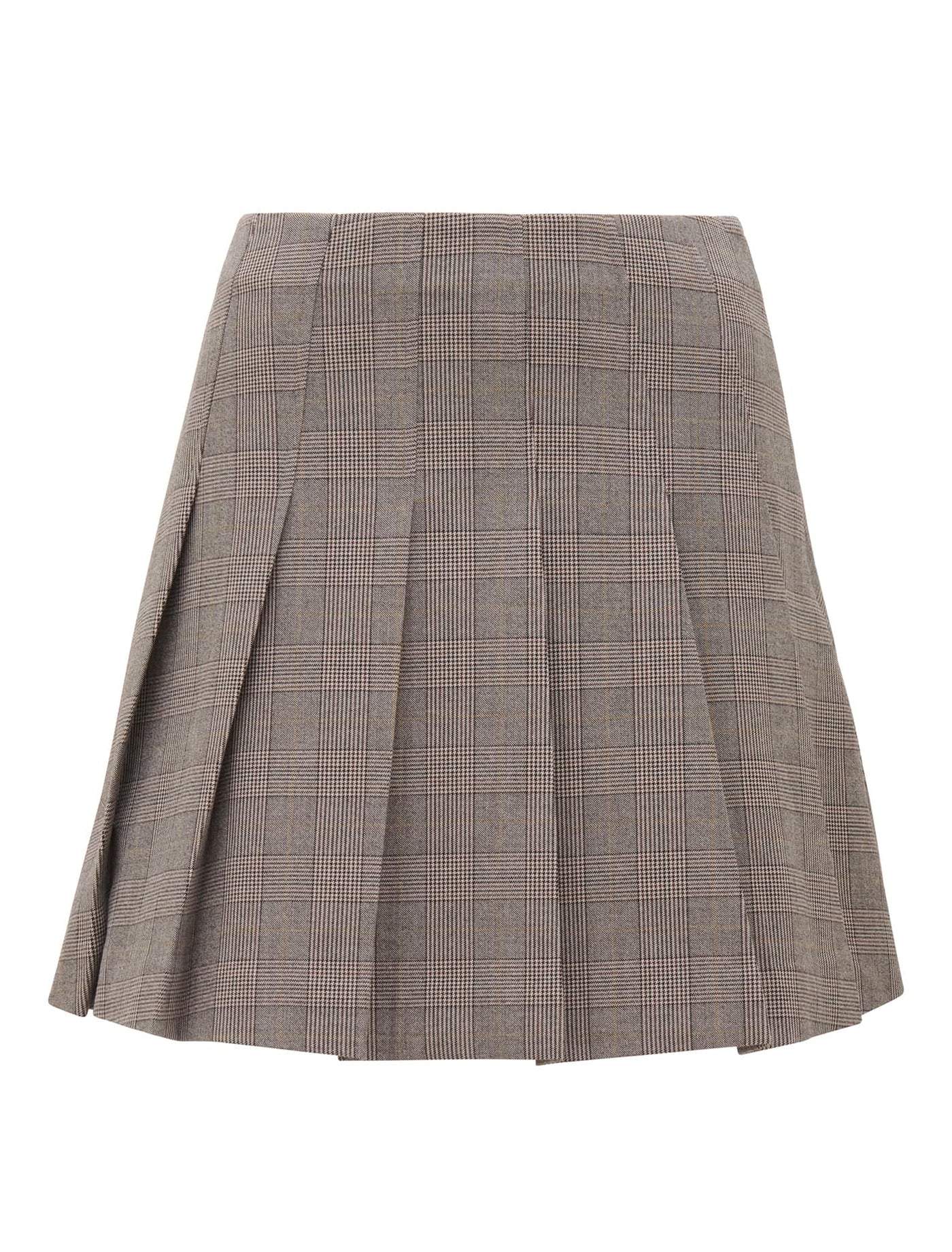 Montana Pleated Mini Skirt Check | Forever New
