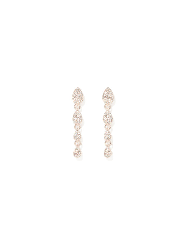 Perrie Pave Drop Earrings Forever New