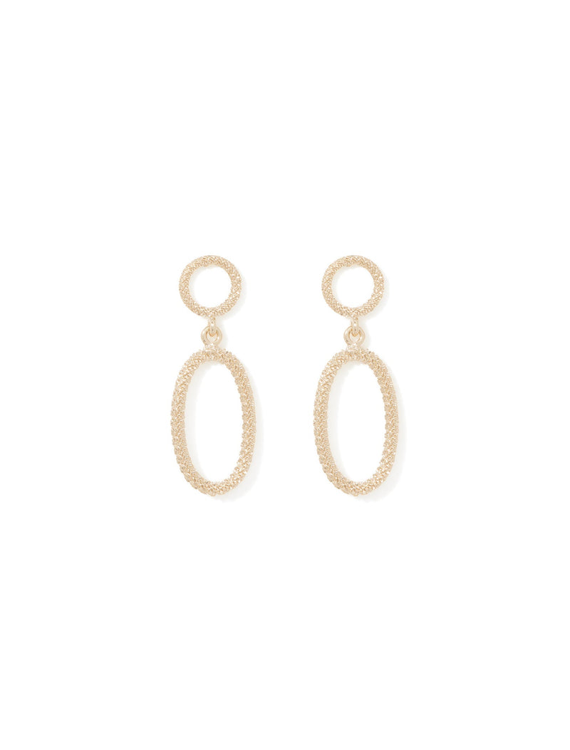 Felicity Fine Texture Drop Earrings Forever New