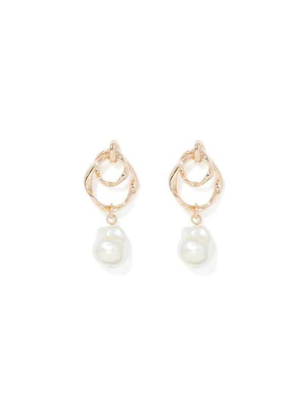 Holly Stud Earrings Pearl Drop Earrings 0 Gold Pearl Forever New
