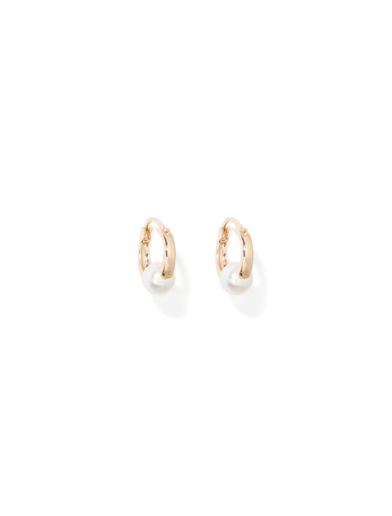 Priya Pearl Hoop Earrings Forever New