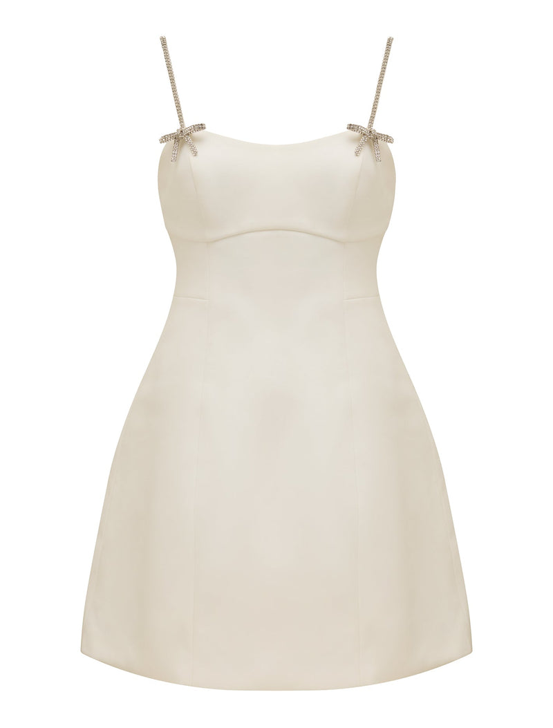 Posie Embellished Trim Mini Dress Forever New