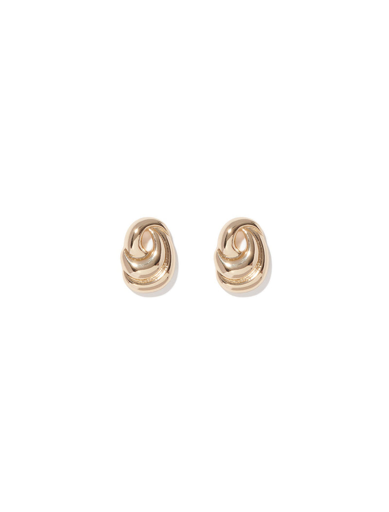 Celine Oval Curve Stud Earrings Forever New