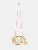 Ellie Metallic Ruched Clutch - Signature Forever New