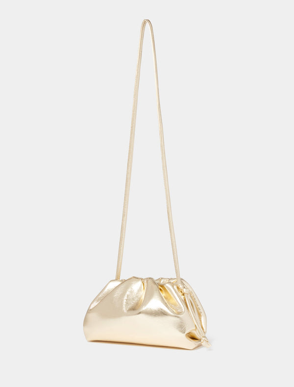 Ellie Metallic Ruched Clutch - Signature Forever New