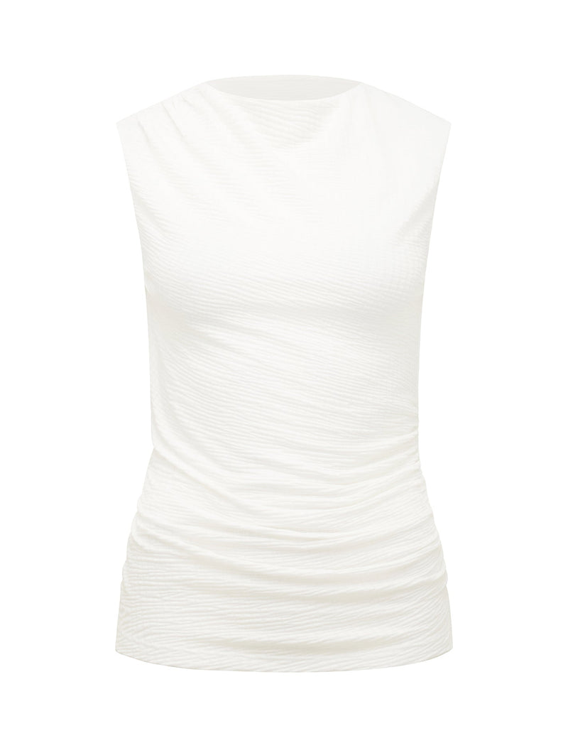 Joyce Ruched Textured Top Forever New