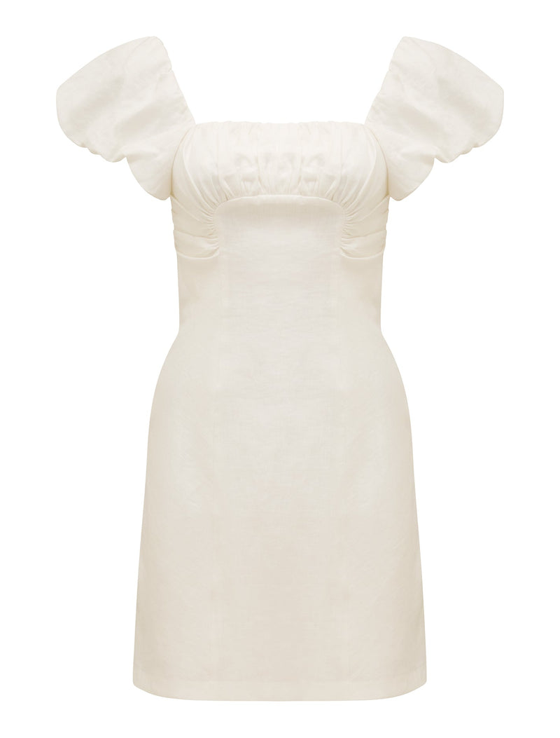 Aspen Ruched Mini Dress Forever New
