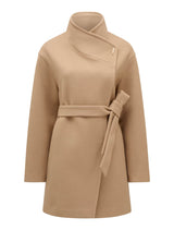 Lola Funnel Neck Wrap Coat Forever New