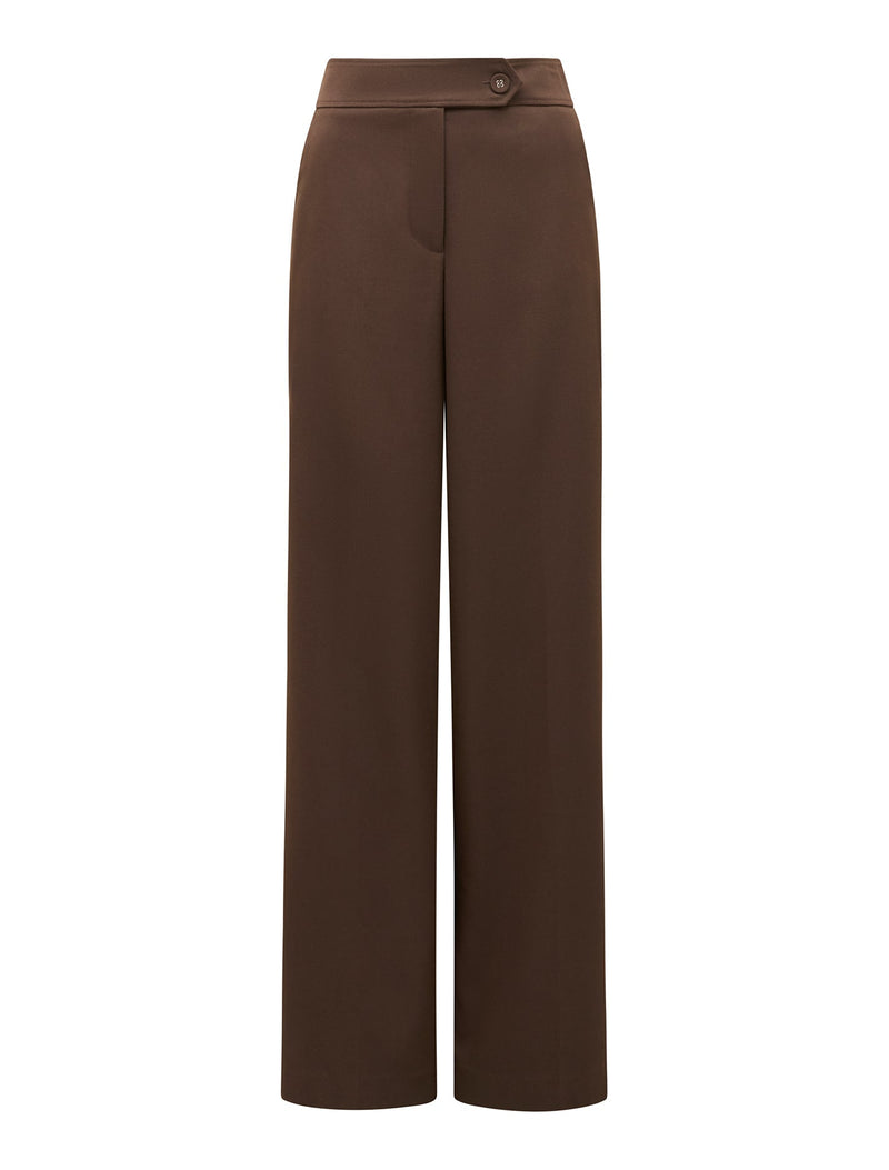 Tyla Button Tab Wide Leg Pants Forever New