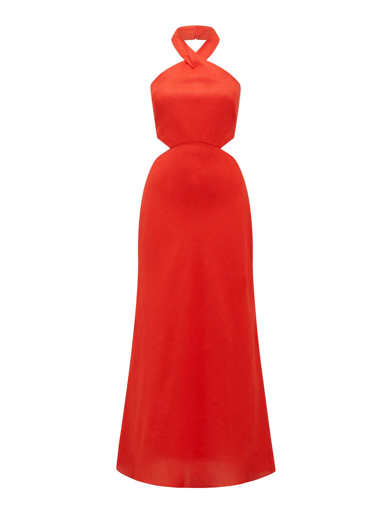 Elaine Halter Cut Out Maxi Dress Forever New