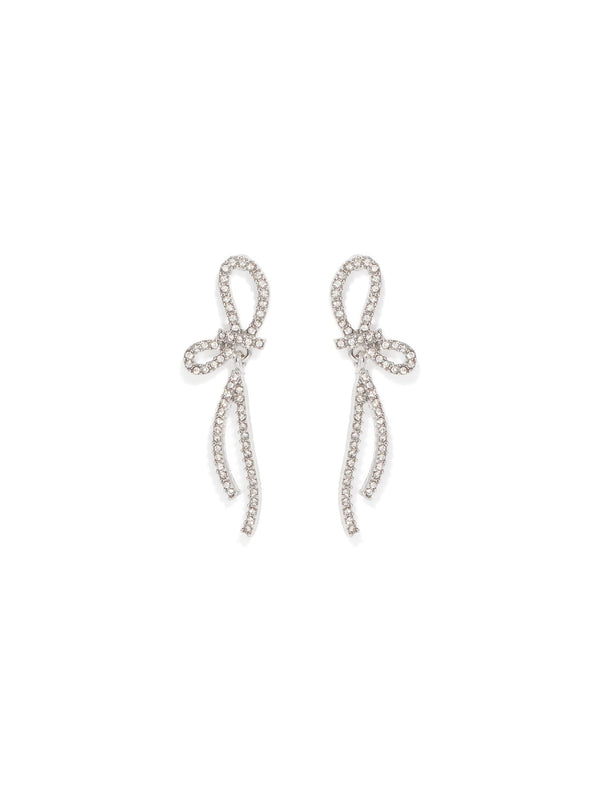 Dahlia Dainty Bow Drop Earrings Forever New