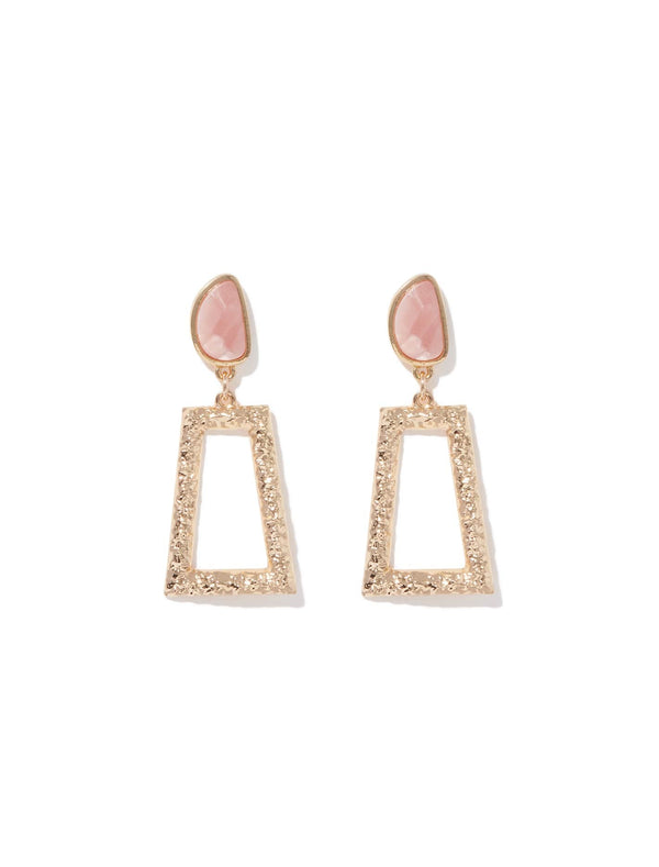 Tonya Textured Stone Earrings Forever New