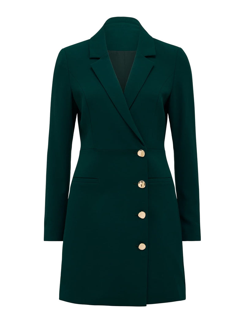 Billie Wrap Blazer Dress Forest Moss | Forever New Billie Wrap Blazer Dress Forest Moss | Forever New